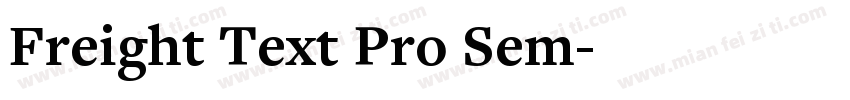 Freight Text Pro Sem字体转换